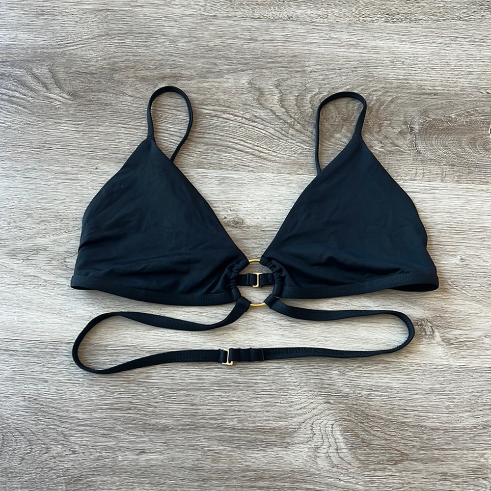 L*Space Black Wrap Bikini Top